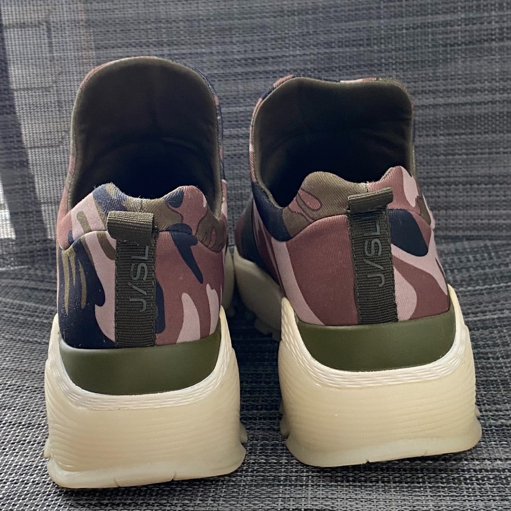 ✨J Slides Harlow Green Camo Daddy Sneakers 6.5M - Picture 6 of 9